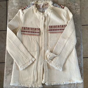 ZARA Outerwear Embroidered Jacket